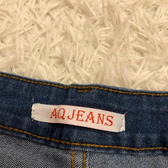 AQ Jeans‎ Denim Fringe Shorts Size 20 - Picture 7 of 8